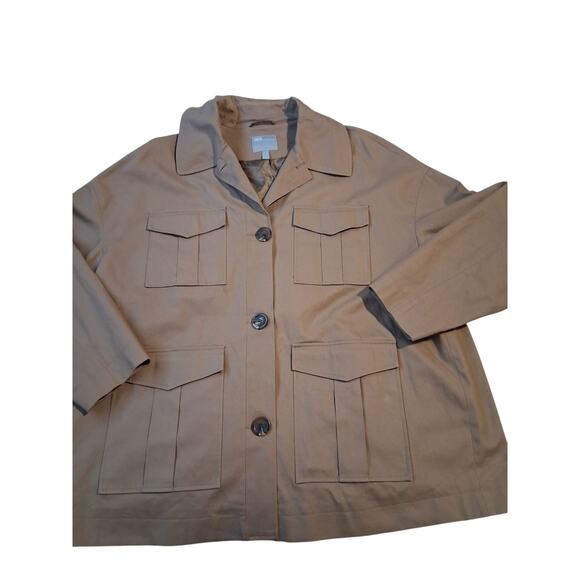 Asos Women's size 14 Oversized Utility Cargo Barn Field Boxy Grungecore Jacket - Picture 6 of 12